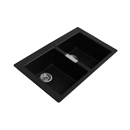 ซิงค์ฝัง 2 หลุม FRANKE S2D 620 BLACK สีดำ_2