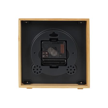 นาฬิกาตั้งโต๊ะไม้ไผ่ SNAZZ BG3003 6.4x6.4 นิ้ว สีดำ_2