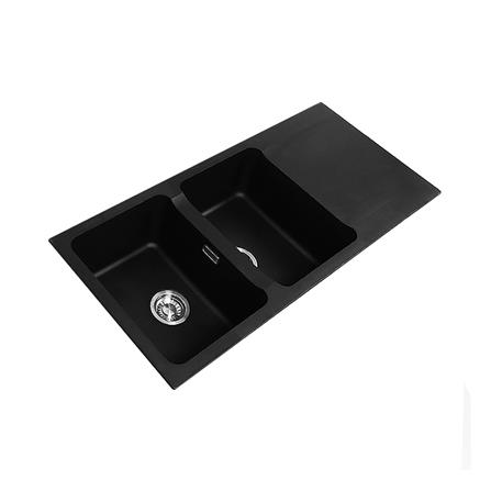 ซิงค์ฝัง 2 หลุม 1 ที่พัก FRANKE OID 621 BLACK สีดำ_3
