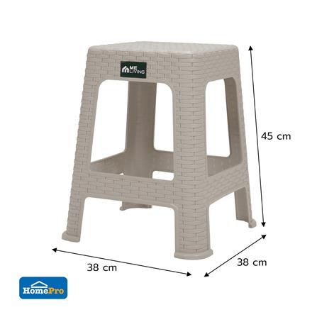 เก้าอี้พลาสติก ME LIVING BAMBU-L สีเบจ_4