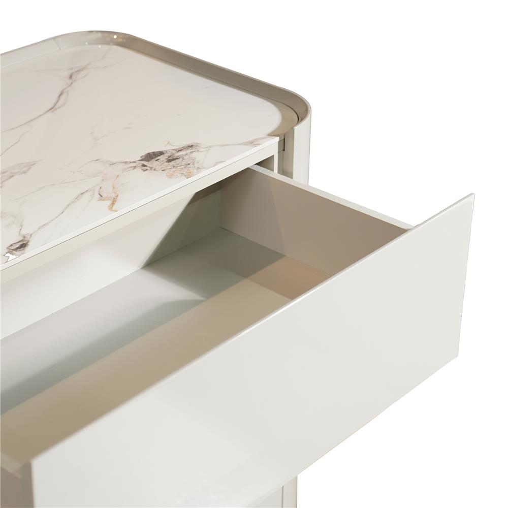 ตู้ลิ้นชัก 6 ลิ้นชัก BENETTA GLAMORI 150 ซม. สีเทา/ลายหินอ่อนขาว