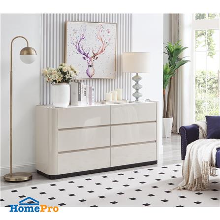 ตู้ลิ้นชัก 6 ลิ้นชัก BENETTA GLAMORI 150 ซม. สีเทา/ลายหินอ่อนขาว_2