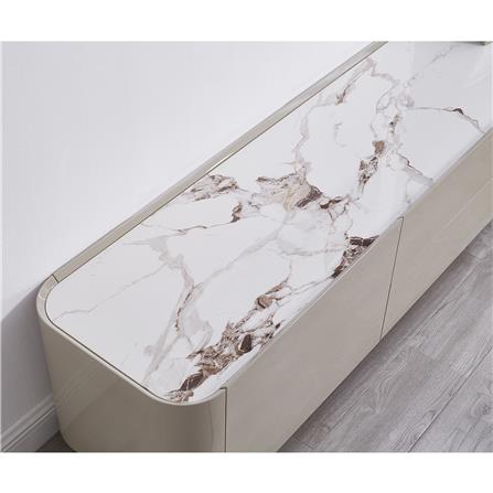 ตู้วางทีวี BENETTA GLAMORI 200 ซม. สีเทา/ลายหินอ่อนขาว_4