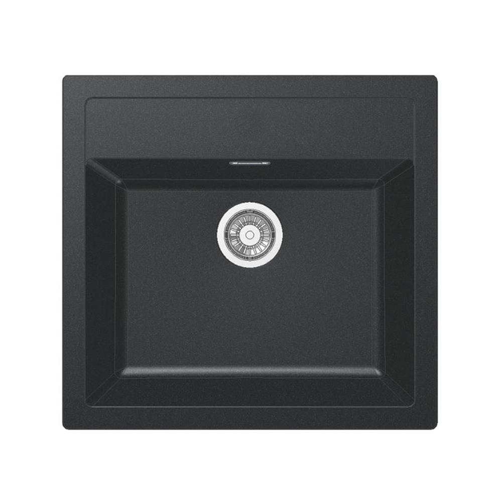 ซิงค์ฝัง 1 หลุม FRANKE SID 610-49 BLACK สีดำ