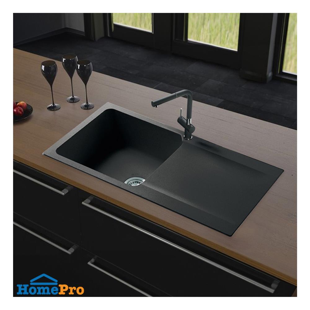 ซิงค์ฝัง 1 หลุม 1 ที่พัก FRANKE OID 611-94 BLACK สีดำ