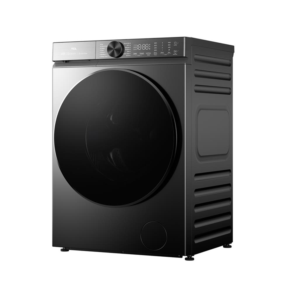 เครื่องซักอบผ้าฝาหน้า TCL WT12XCWDG 12/8 กก. 1400 RPM อินเวอร์เตอร์ สีเทา