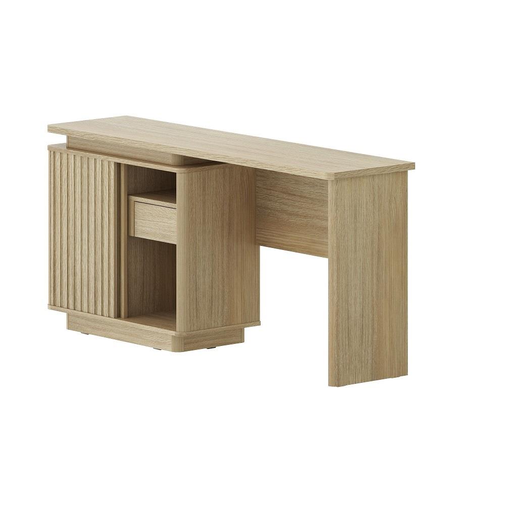 โต๊ะเครื่องแป้ง (ที่นั่งขวา) SB FURNITURE VALLEY 19238542 160 ซม. สีไม้อ่อน