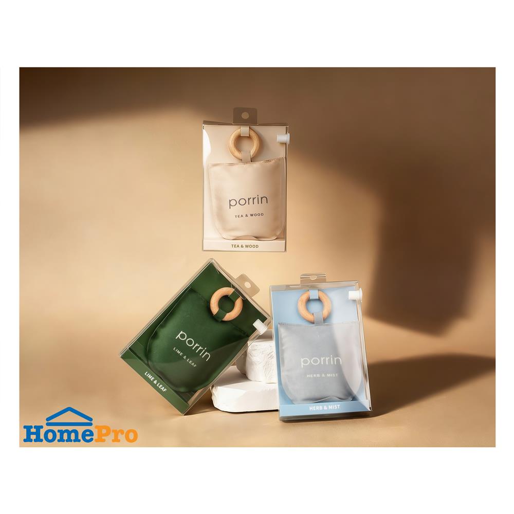 ถุงหอมปรับอากาศ PORRIN MONO 30 กรัม LIME & LEAF