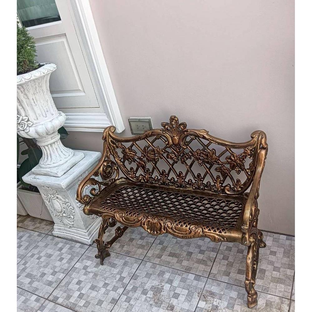 ม้านั่งสนาม AUNCHISAALLOY 1BC สีทองรมดำ