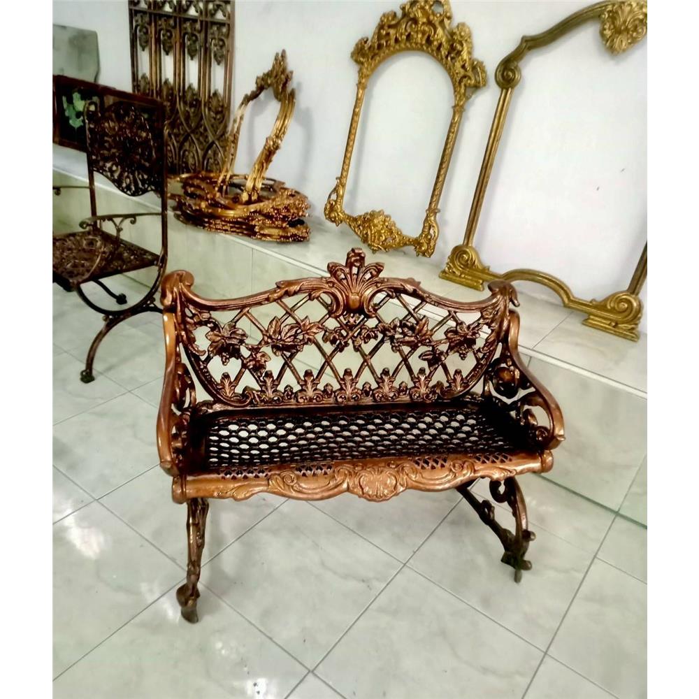 ม้านั่งสนาม AUNCHISAALLOY 1BC สีทองรมดำ