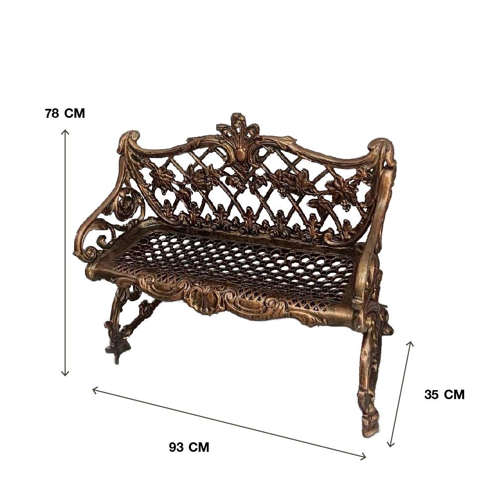 ม้านั่งสนาม AUNCHISAALLOY 1BC สีทองรมดำ
