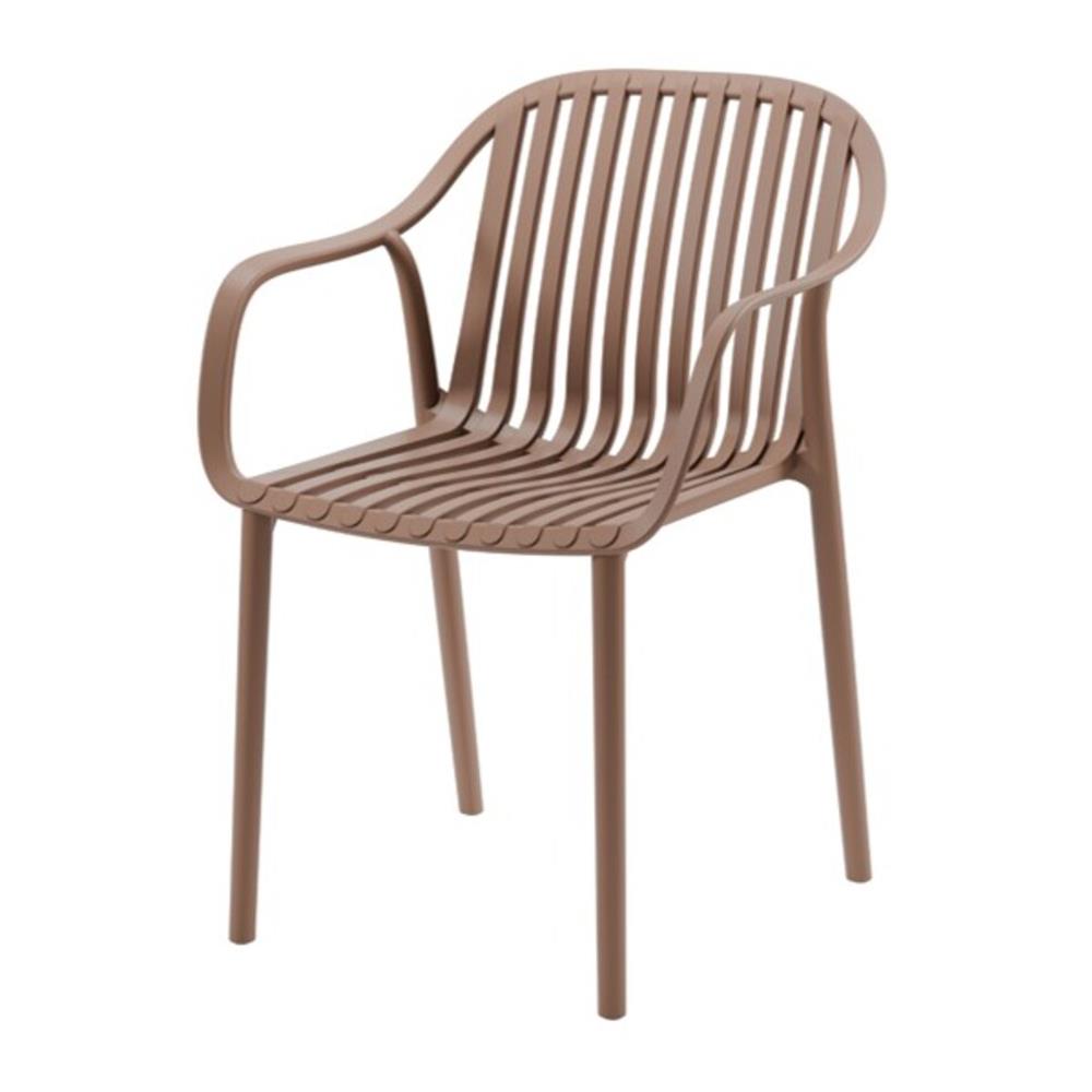 เก้าอี้พลาสติก SPRING WYNN สีน้ำตาล