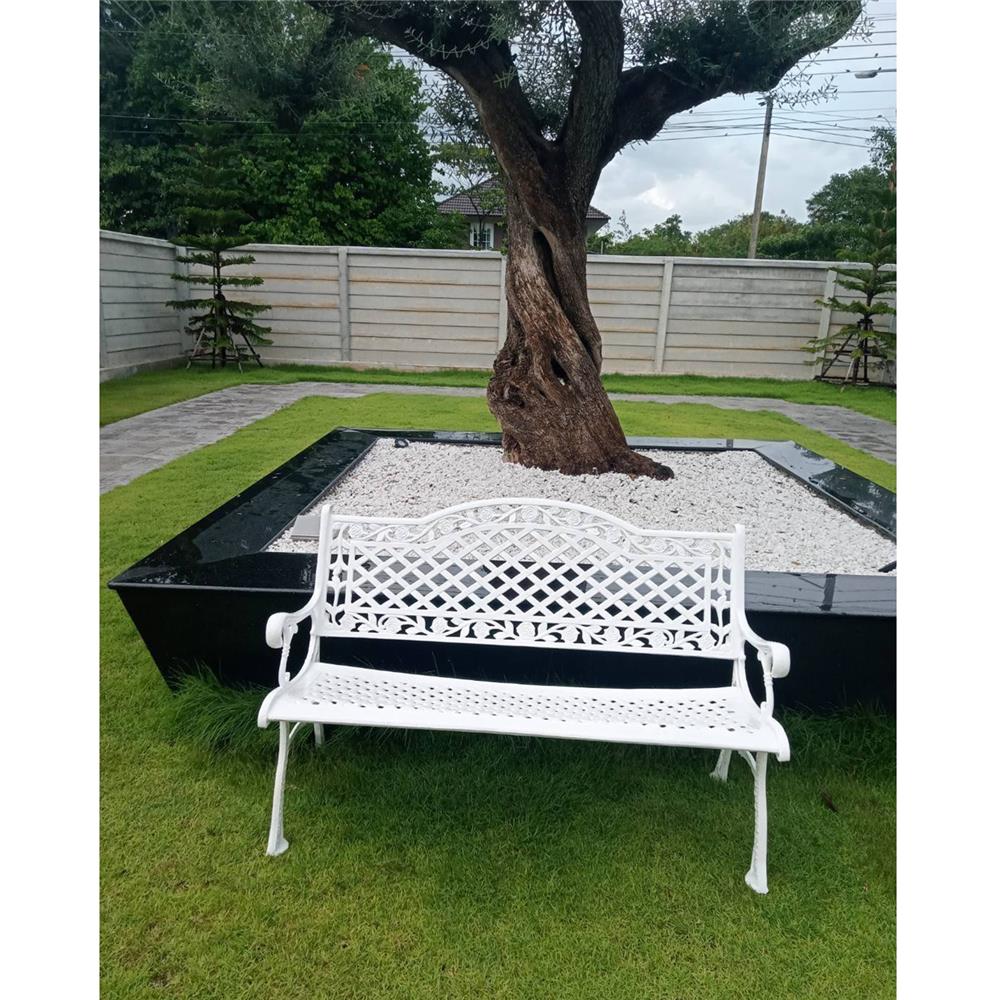 ม้านั่งสนาม AUNCHISAALLOY 1BA สีขาว