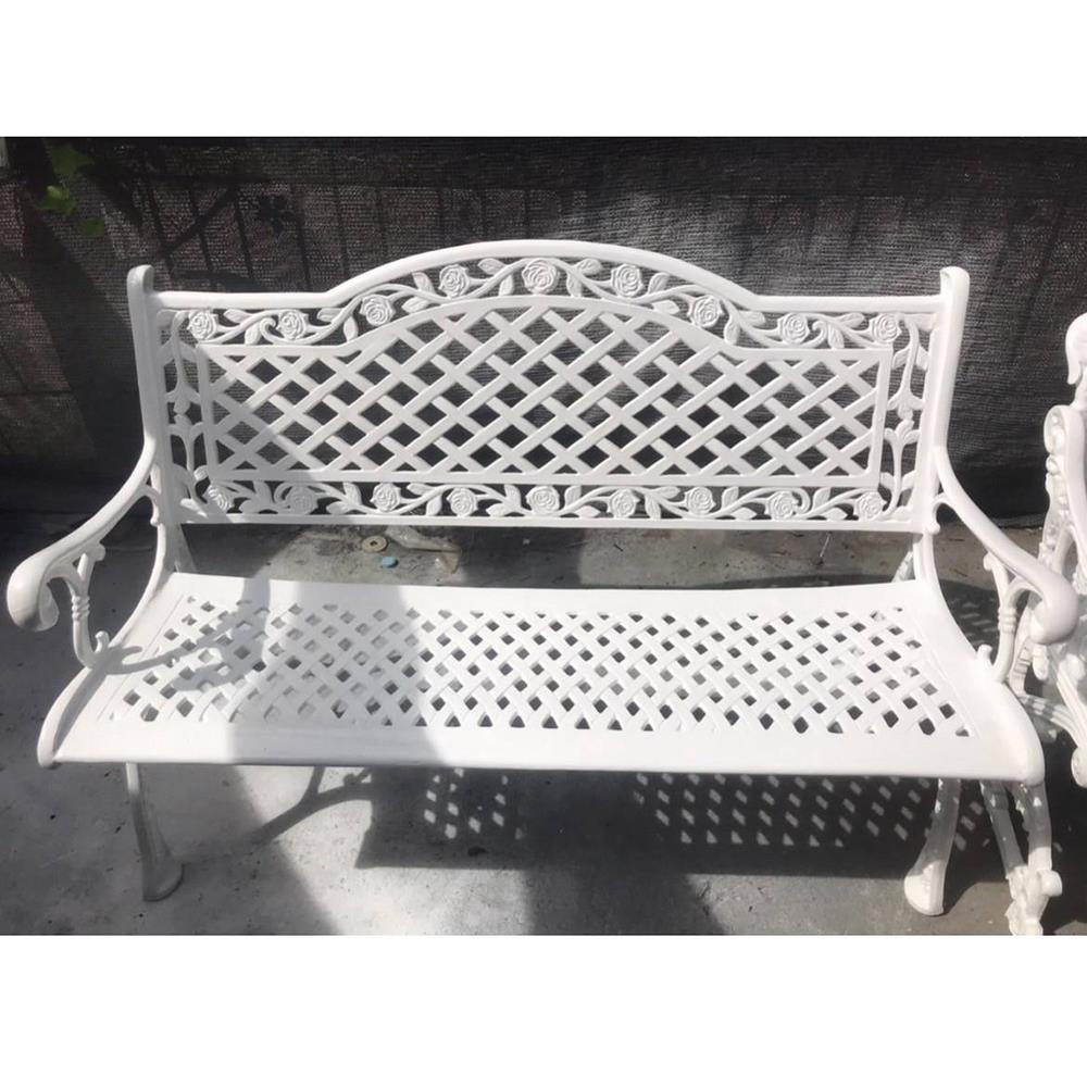 ม้านั่งสนาม AUNCHISAALLOY 1BA สีขาว