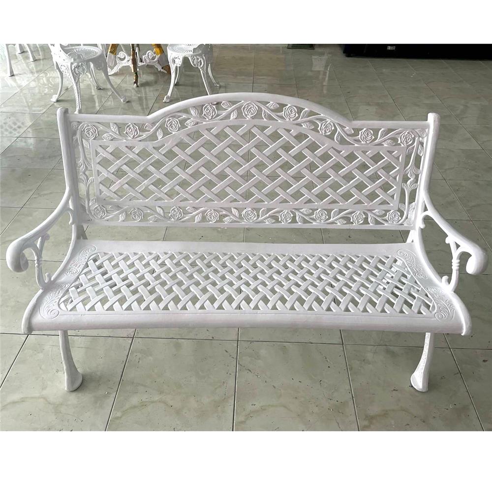 ม้านั่งสนาม AUNCHISAALLOY 1BA สีขาว