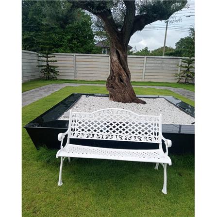 ม้านั่งสนาม AUNCHISAALLOY 1BA สีขาว_1