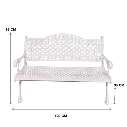 ม้านั่งสนาม AUNCHISAALLOY 1BA สีขาว_5