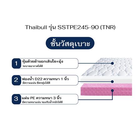 เตียงพับพร้อม TOPPER THAIBULL SSTPE245-90TNR สีขาว_7
