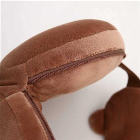 หมอนรองคอผ้าปิดตา SNAZZ LITTLE-B 6x6 นิ้ว สีน้ำตาล_2