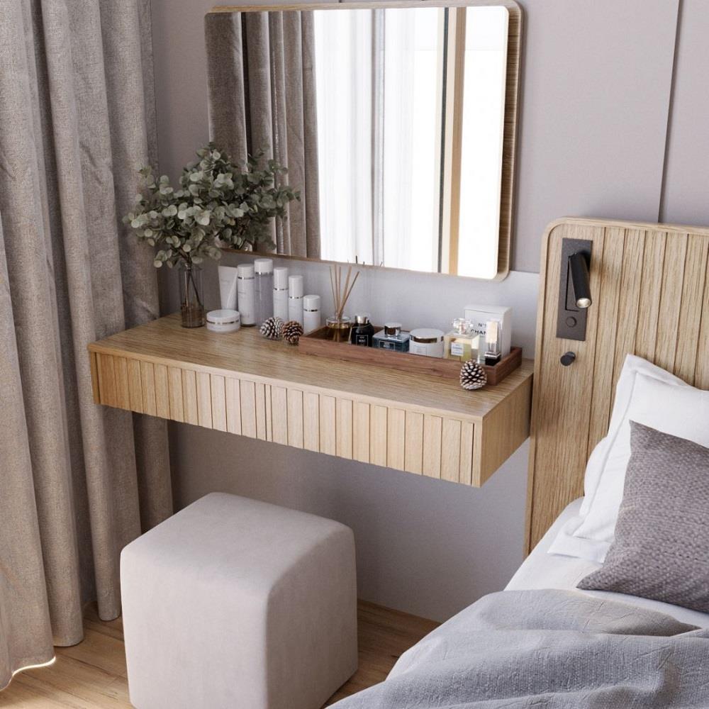 โต๊ะเครื่องแป้ง SB FURNITURE VALLEY 19243723 100 ซม. สีไม้อ่อน