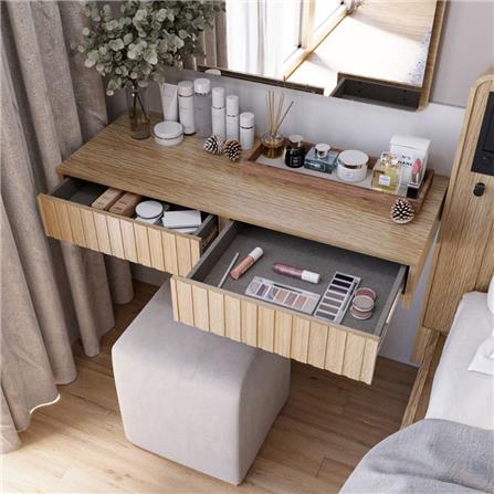 โต๊ะเครื่องแป้ง SB FURNITURE VALLEY 19243723 100 ซม. สีไม้อ่อน_3