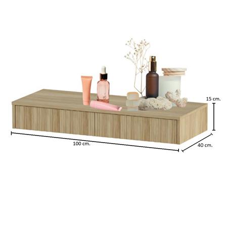 โต๊ะเครื่องแป้ง SB FURNITURE VALLEY 19243723 100 ซม. สีไม้อ่อน_4