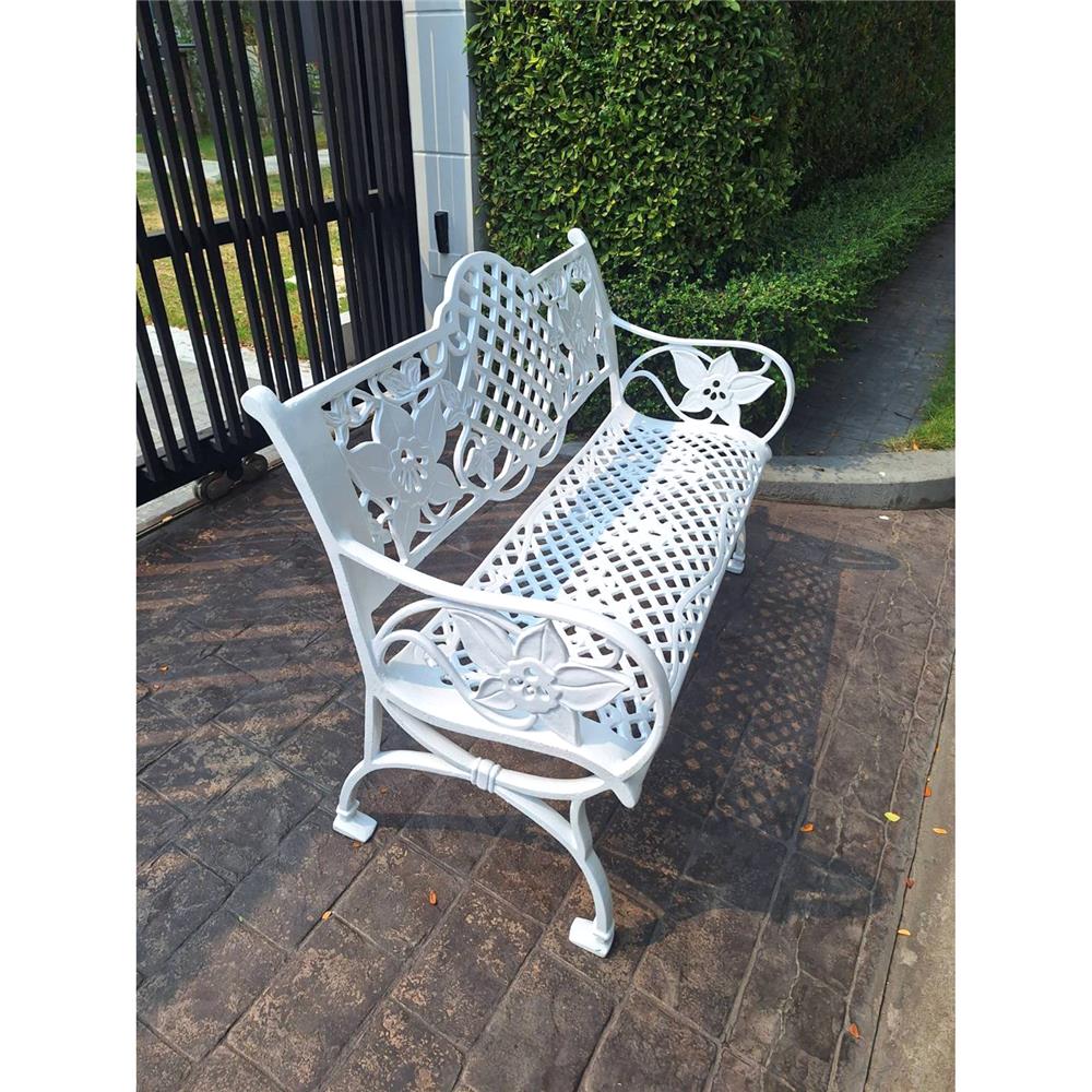 ม้านั่งสนาม AUNCHISAALLOY 1BE สีขาว