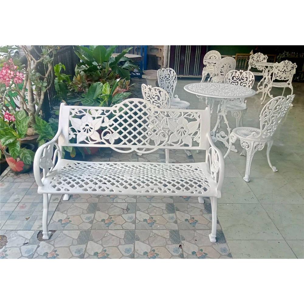 ม้านั่งสนาม AUNCHISAALLOY 1BE สีขาว