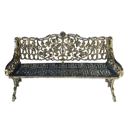 ม้านั่งสนาม AUNCHISAALLOY 1BD สีทองรมดำ_0