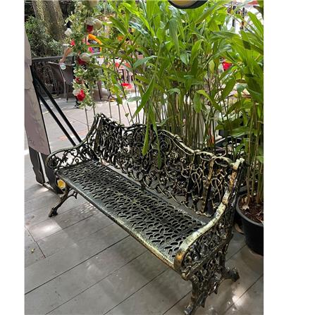 ม้านั่งสนาม AUNCHISAALLOY 1BD สีทองรมดำ_2