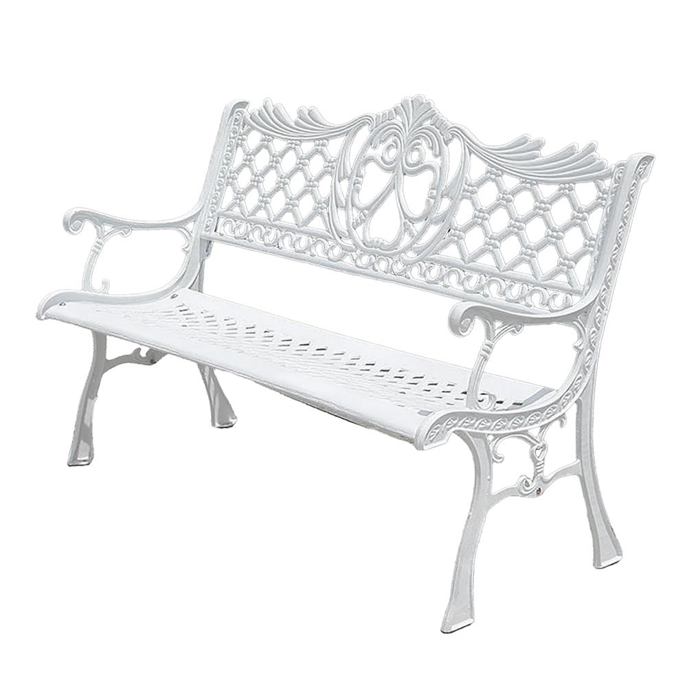 ม้านั่งสนาม AUNCHISAALLOY 1BB สีขาว