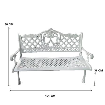 ม้านั่งสนาม AUNCHISAALLOY 1BB สีขาว_5