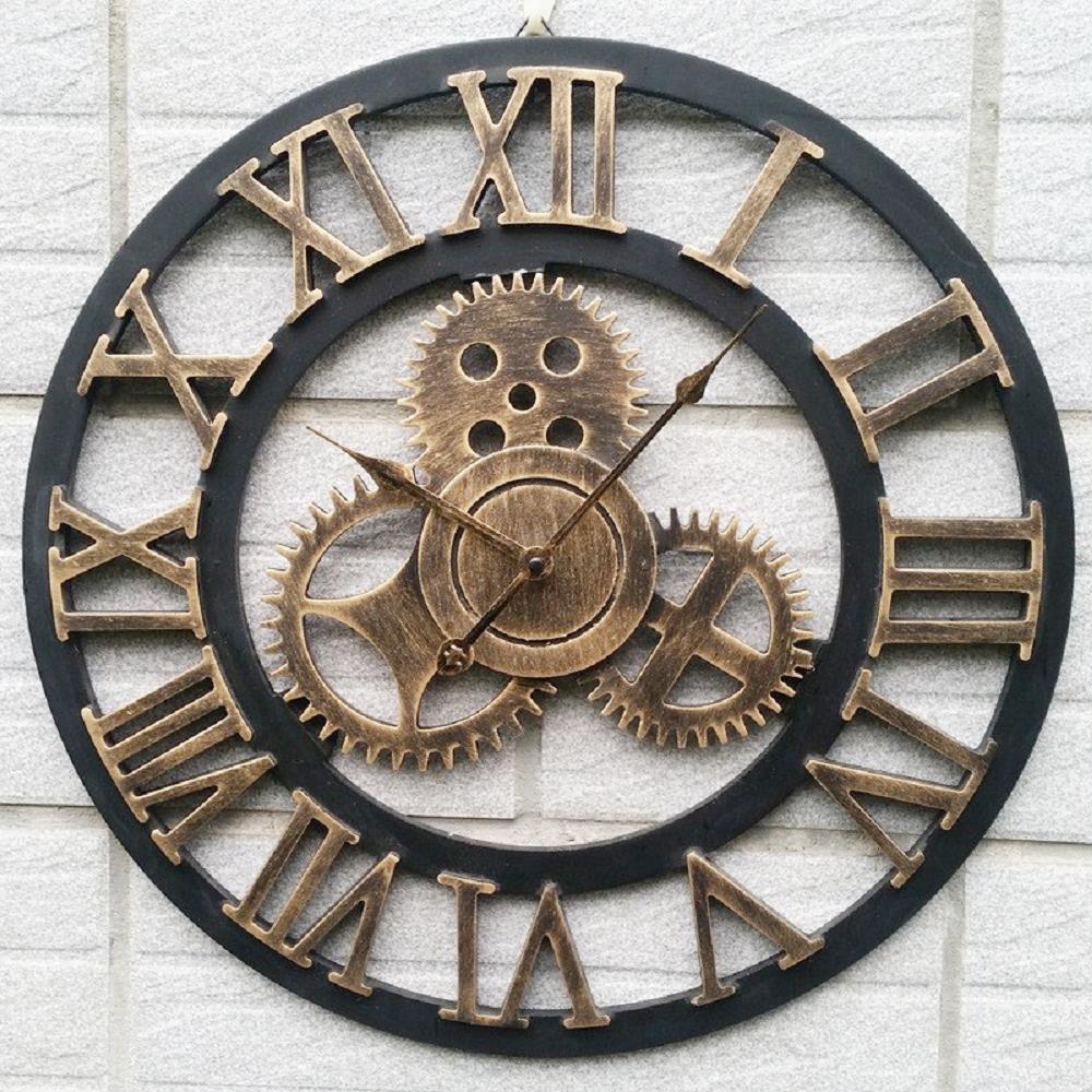 นาฬิกาแขวน INTERY C1038C012_17 27.55 นิ้ว สีทอง