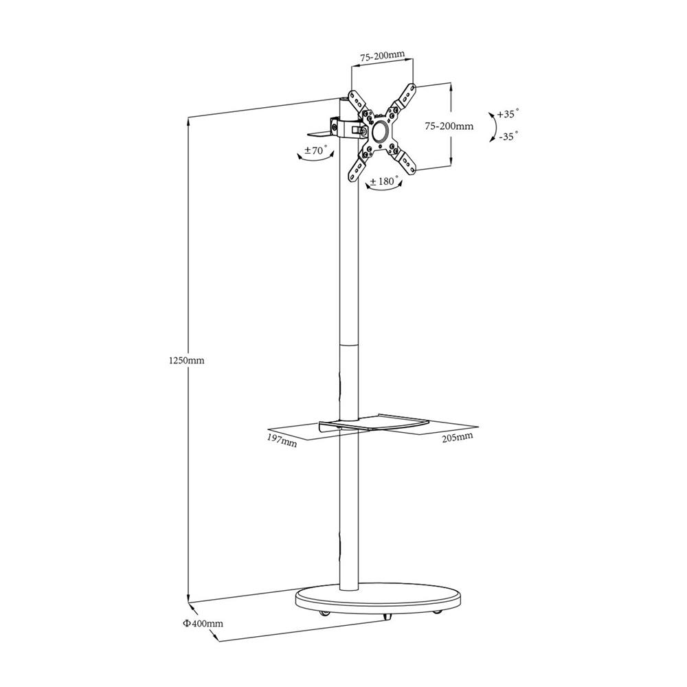ขาตั้งทีวี MOVADA H078