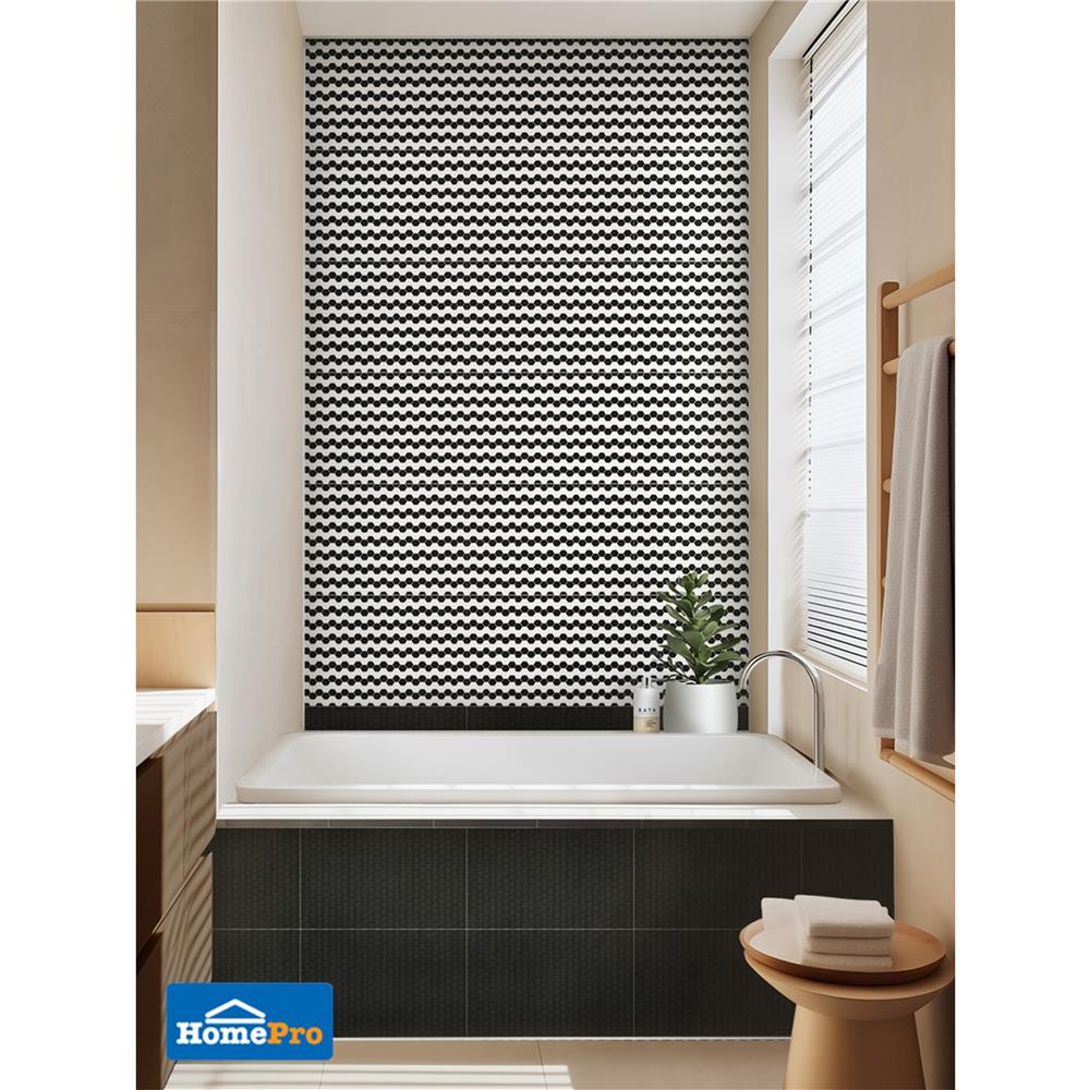 กระเบื้องผนัง 30x45 ซม. TARA จาเร็ด กลาง ขาว-ดำ 0.81 ตร.ม.