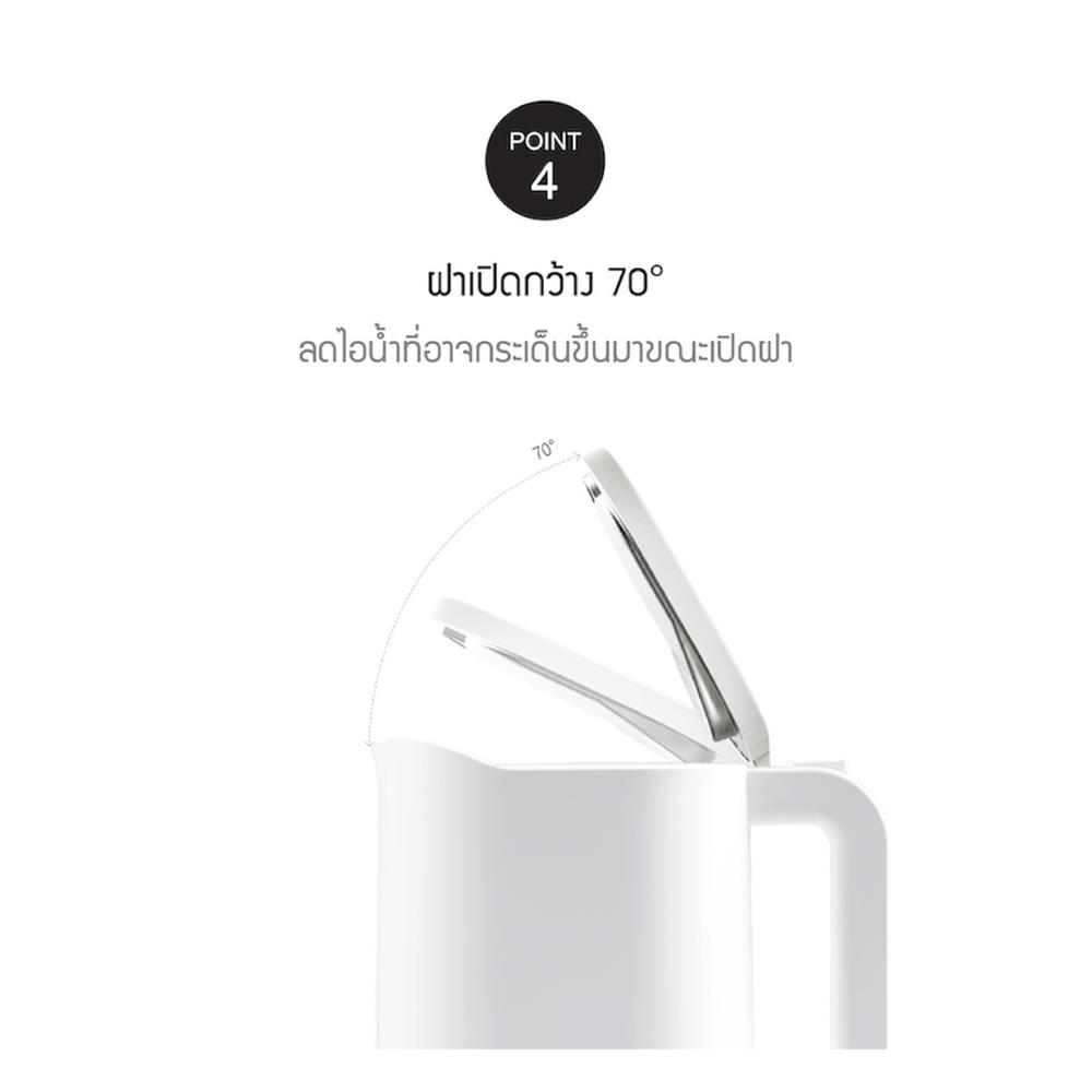 กาต้มน้ำไฟฟ้า LOCKNLOCK EJK216WHT 1.2 ลิตร