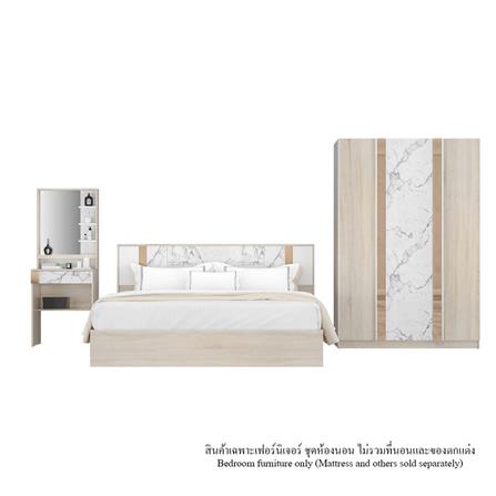 ชุดห้องนอน 6 ฟุต KONCEPT ARTHUR 59063952 สีโซลิดโอ๊ค_1
