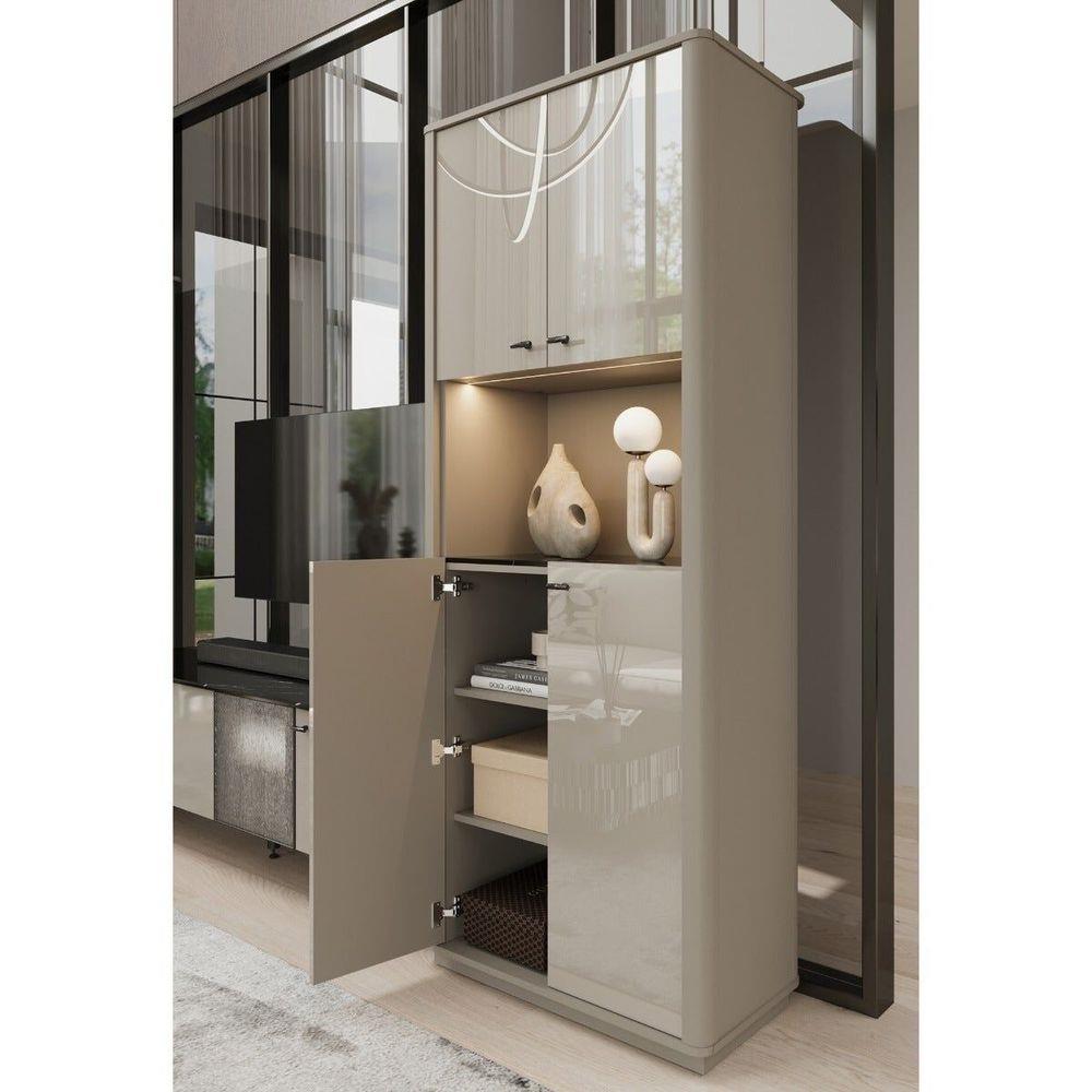 ตู้โชว์ SB FURNITURE BLESS 80 ซม. สีเบจ