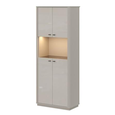 ตู้โชว์ SB FURNITURE BLESS 80 ซม. สีเบจ_0