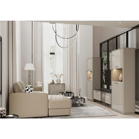 ตู้โชว์ SB FURNITURE BLESS 80 ซม. สีเบจ_4