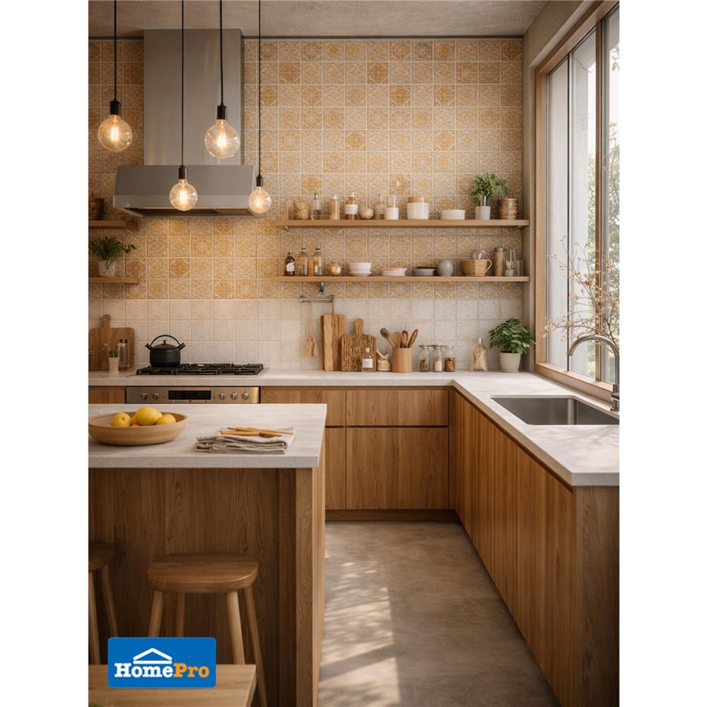 กระเบื้องผนัง 25x40 ซม. TARA เฌอเรียร่า กลาง บราวน์ 1 ตร.ม.