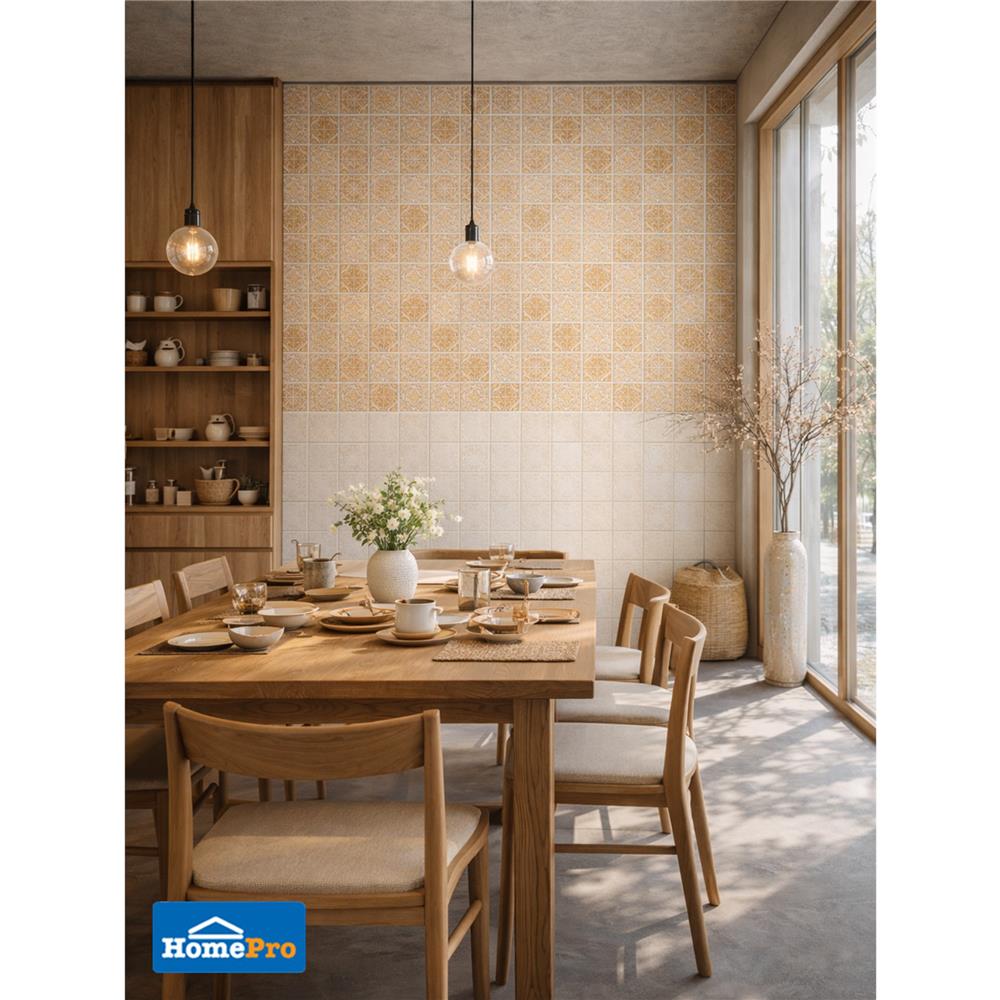 กระเบื้องผนัง 25x40 ซม. TARA เฌอเรียร่า กลาง บราวน์ 1 ตร.ม.