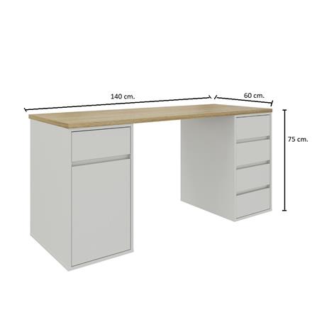 โต๊ะอเนกประสงค์ SB FURNITURE EXTRIO 140 ซม. สีเทา_3