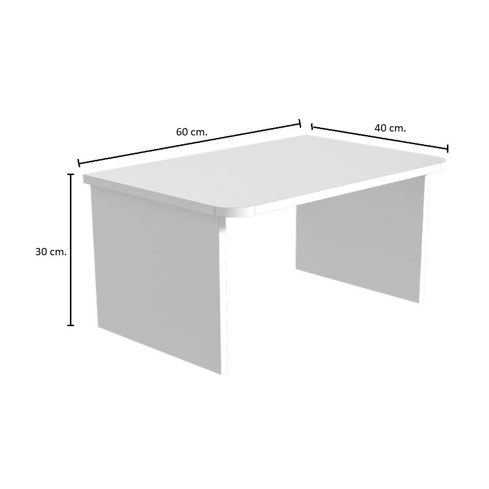 โต๊ะข้างเตียง KONCEPT EMMI 60 ซม. สีขาว