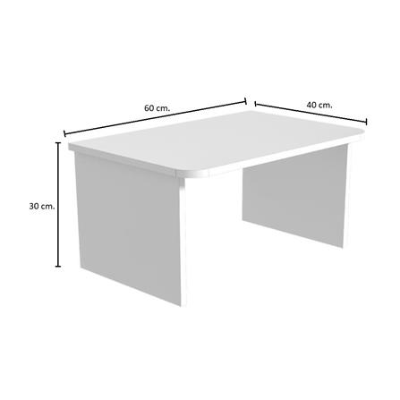 โต๊ะข้างเตียง KONCEPT EMMI 60 ซม. สีขาว_5