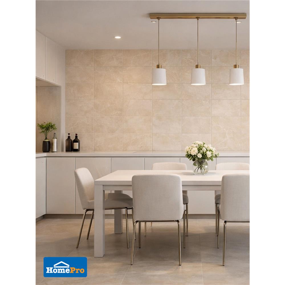 กระเบื้องผนัง 25x40 ซม. TARA เฌอเรียร่า เบจ 1 ตร.ม.