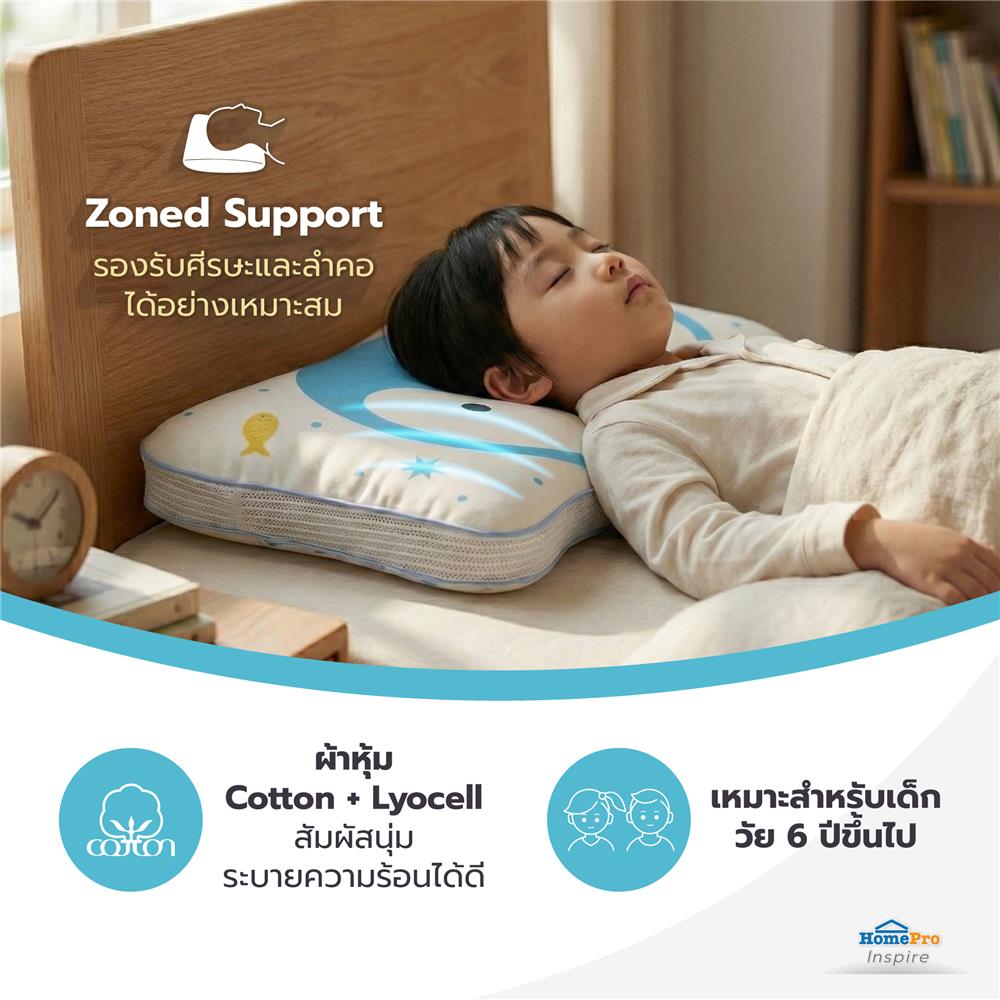 หมอนเด็ก SNAZZ LITTLE-P FACE 32x54 ซม.