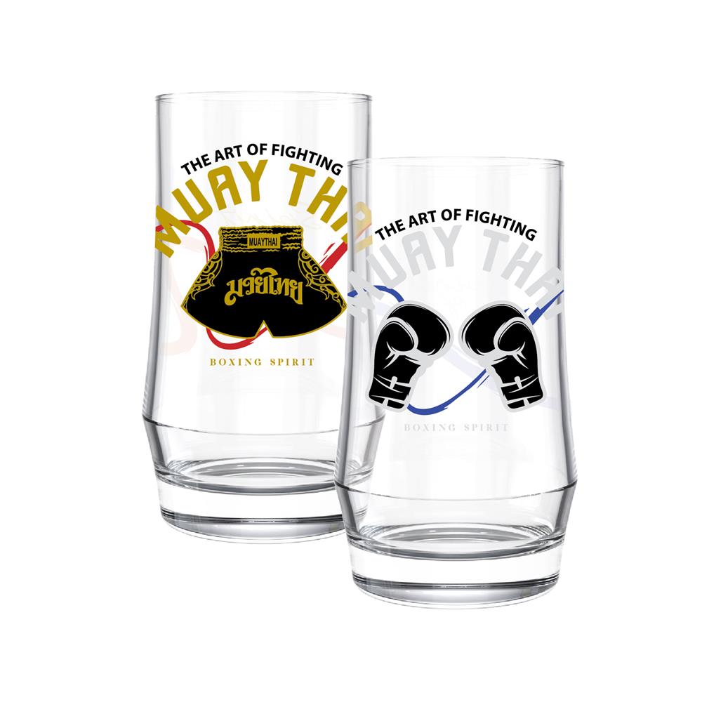 แก้วน้ำ 410 มล. OCEAN GLASS SOFT POWER FIGHTING (แพ็ก 2 ใบ)