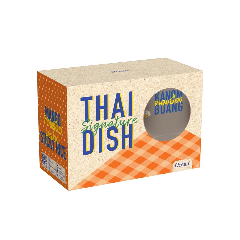 แก้วน้ำ 300 มล. OCEAN GLASS SOFT POWER FOOD ข้าวเหนียวมะม่วง & ขนมเบื้อง (แพ็ก 2 ใบ)