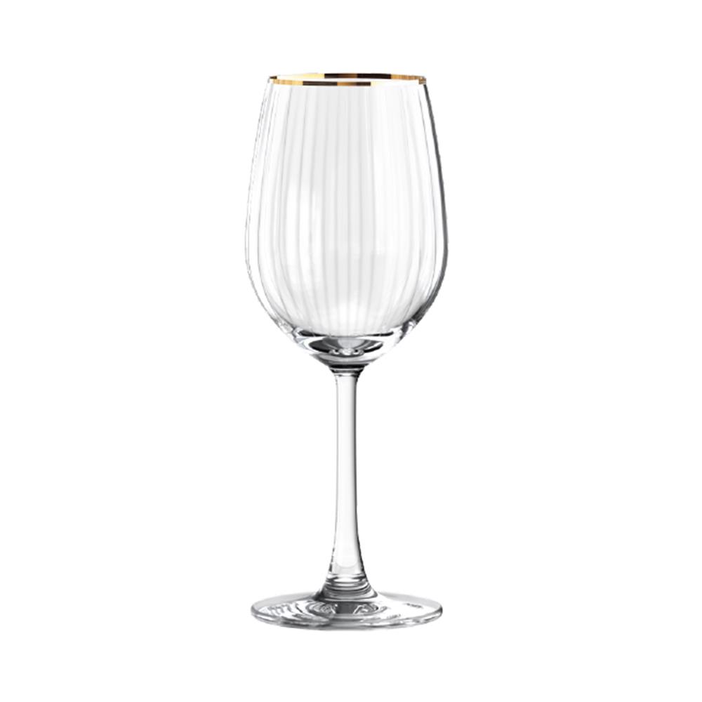ชุดแก้วไวน์ 425 มล. และแก้วน้ำสูง 370 มล. OCEAN GLASS ANNIVERSARY MADISON RD GOLD RIMMING (แพ็ก 4 ชิ้น)